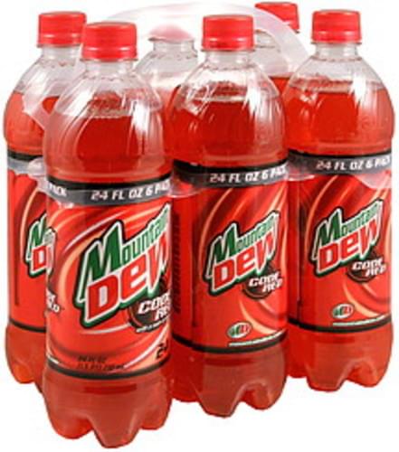 Mountain Dew Code Red Soda 6 Ea Nutrition Information Innit