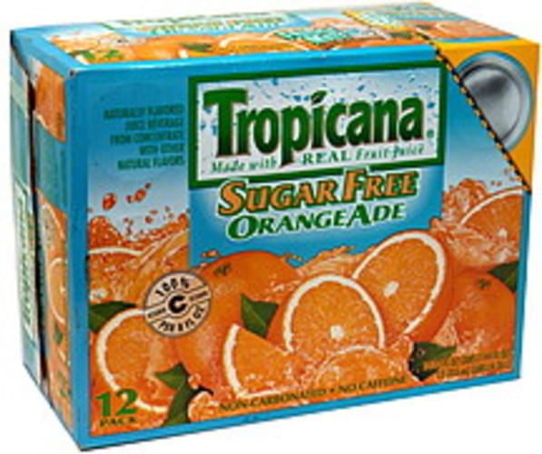 Tropicana Sugar Free Orange Ade 12 ea, Nutrition Information Innit