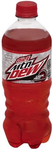 Mountain Dew Diet Code Red Soda Oz Nutrition Information Innit