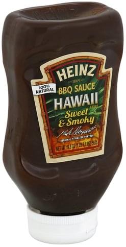 Heinz Sweet & Smoky, Hawaii Style BBQ Sauce - 19.8 oz, Nutrition