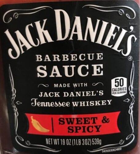 Jack daniels nutrition information