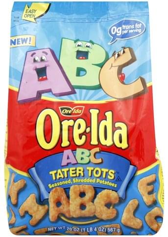 Ore Ida ABC Tater Tots 20 oz Nutrition Information Innit Ore Ida ABC Tater Tots 20 oz Nutrition Information Innit