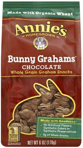Annies Chocolate Bunny Grahams - 6 oz