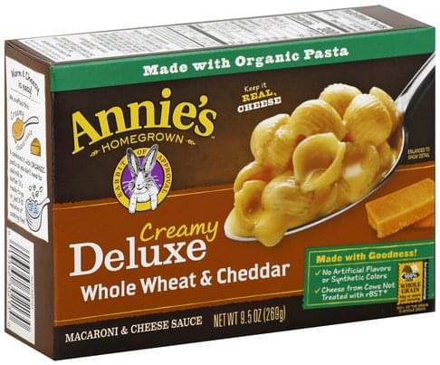 Annies Creamy Deluxe Whole Wheat & Cheddar Macaroni ...