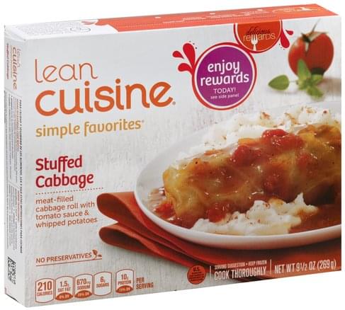 Lean cuisine nutrition label