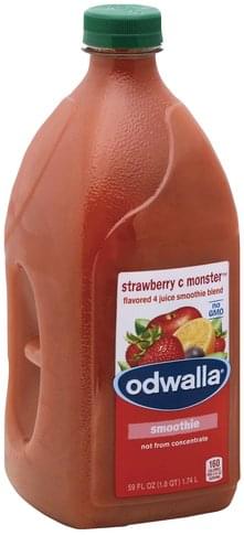 Odwalla Flavored 4 Juice, Strawberry C Monster Smoothie Blend - 59 oz