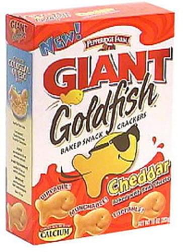 Goldfish Cheddar, Giant Baked Snack Crackers - 10 oz