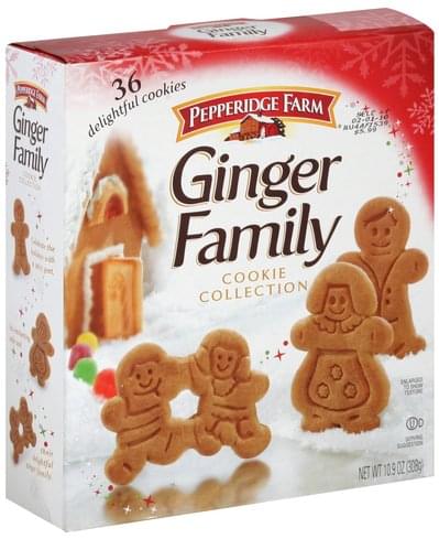 Pepperidge Farm Ginger Family Cookie Collection - 10.9 oz, Nutrition