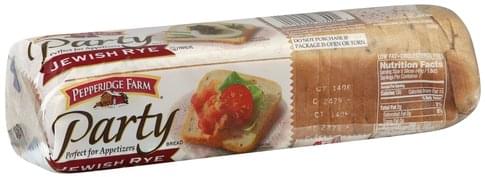 Pepperidge Farm Jewish Rye Bread 12 Oz Nutrition Information Innit