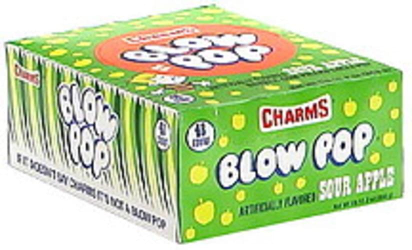 Charms Blow Pop, Sour Apple 48 ea, Nutrition Information Innit