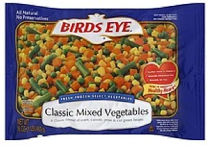 Birds Eye Classic Mixed Vegetables 16 Oz Nutrition Information Innit