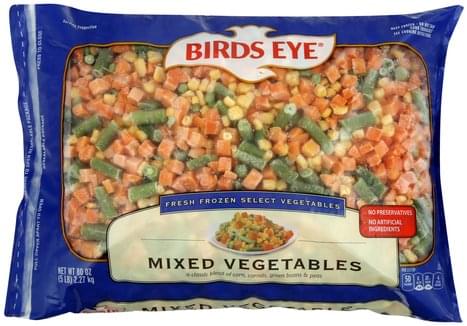 Birds Eye Mixed Vegetables - 80 oz, Nutrition Information | Innit
