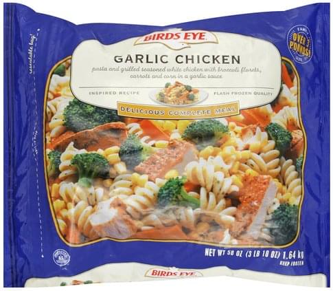 Birds Eye Complete Meal Garlic Chicken - 58 oz, Nutrition Information