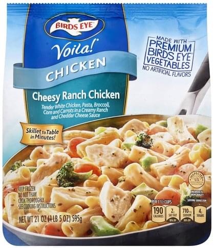 Birds Eye Cheesy Ranch Chicken - 21 oz, Nutrition Information | Innit