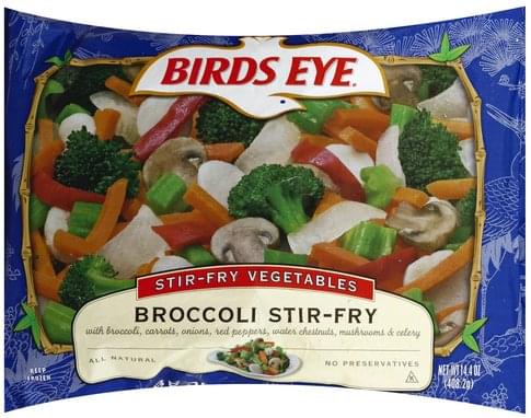 Birds Eye Broccoli Stir-Fry Vegetables - 14.4 oz, Nutrition Information ...