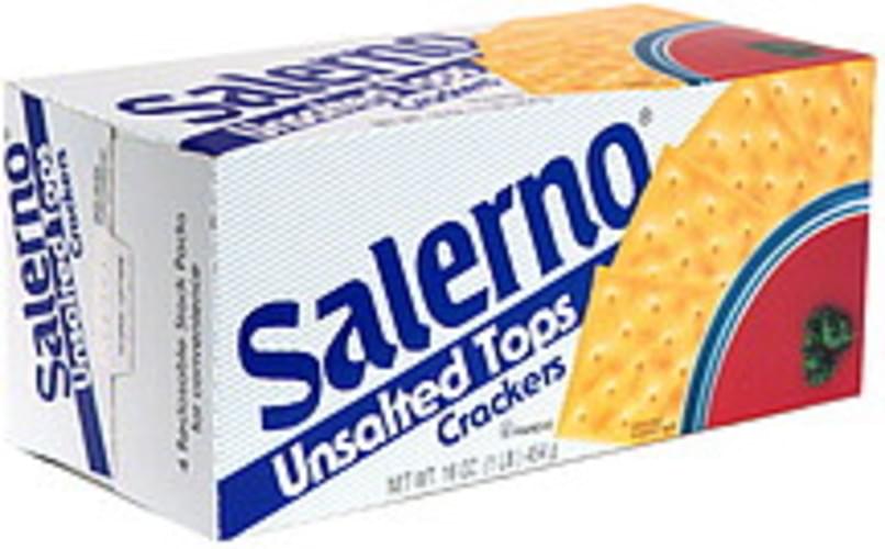 Salerno Tops Crackers, Unsalted 16 oz, Nutrition Information Innit
