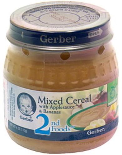 Gerber Mixed Cereal with Applesauce & Bananas - 4 oz, Nutrition