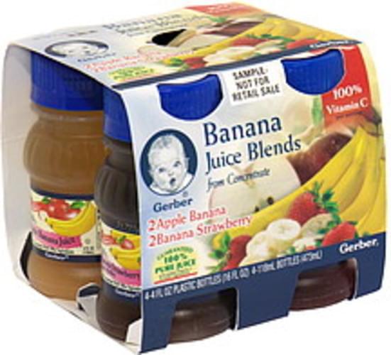 Gerber Banana from Concentrate Juice Blends 4 ea, Nutrition Information Innit