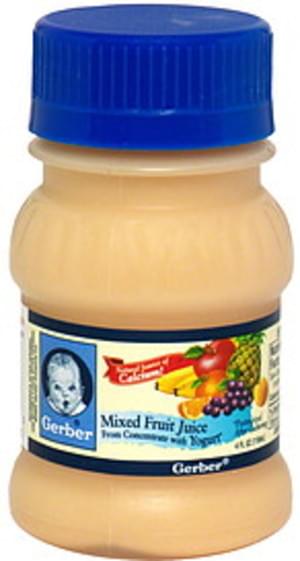 Gerber Mixed Fruit Juice & Yogurt Blends - 4 oz