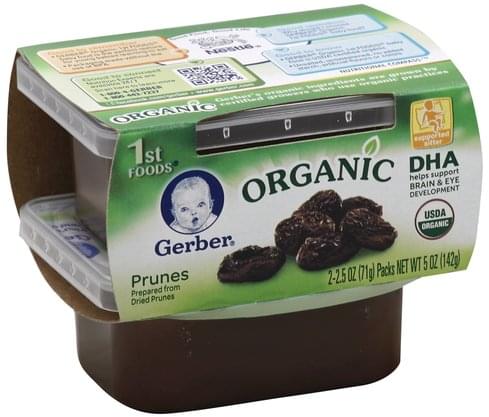 Gerber Prunes Baby Food - 2 ea, Nutrition Information | Innit