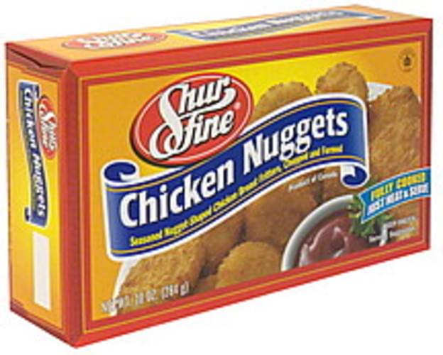 Shurfresh Chicken Nuggets 10 oz, Nutrition Information Innit