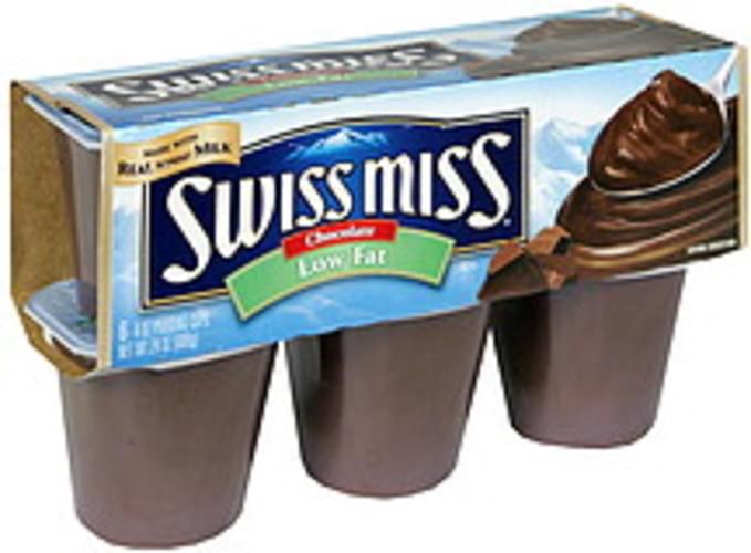 Swiss Miss Low Fat Chocolate Pudding Cups 6 Ea Nutrition 