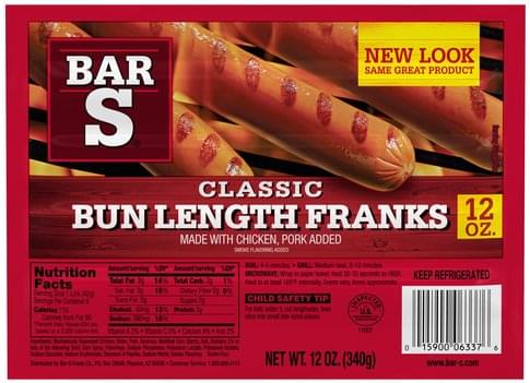 bar s hot dogs nutrition bar s hot dogs nutrition