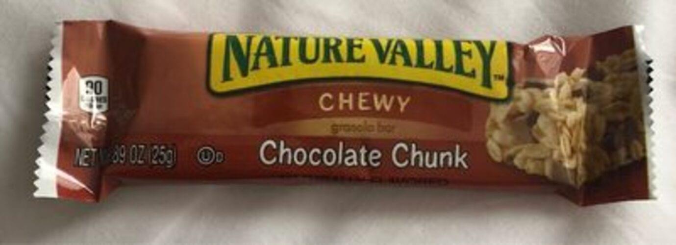 Nature Valley Chocolate Chunk Chewy Granola Bar 25 G Nutrition 
