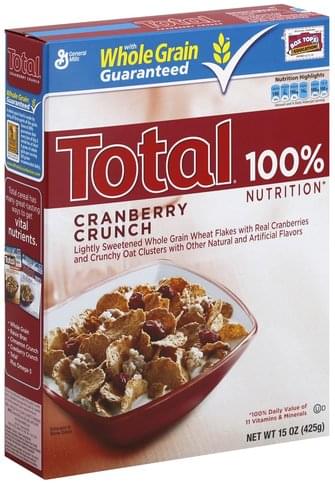 Total Cranberry Crunch Cereal - 15 oz
