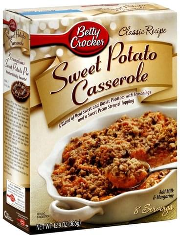 Betty Crocker Sweet Potato Casserole - 12.9 oz, Nutrition Information ...