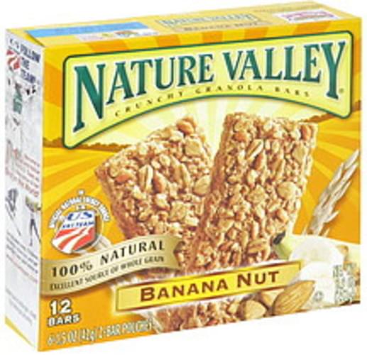 Nature Valley Banana Nut Crunchy Granola Bars - 12 ea, Nutrition | Innit