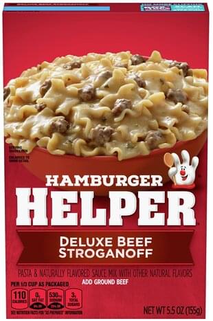 helper hamburger stroganoff innit