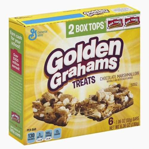 Golden Grahams Chocolate Marshmallow Treats 6 ea, Nutrition