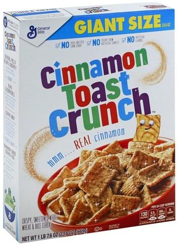 cinnamon toast crunch nutrition label cinnamon toast crunch nutrition label