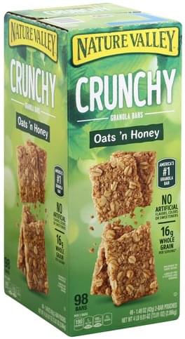 Nature Valley Crunchy Oats N Honey Granola Bars 49 Ea Nutrition Information Innit