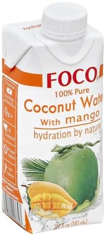 Foco 100% Pure, with Mango Coconut Water - 11.2 oz