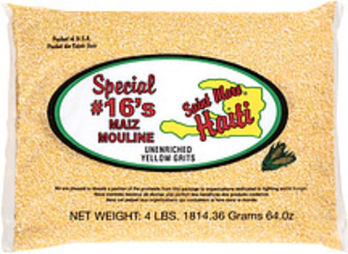 Saint Marc Haiti Unenriched Yellow Grits 4 lb, Nutrition Information