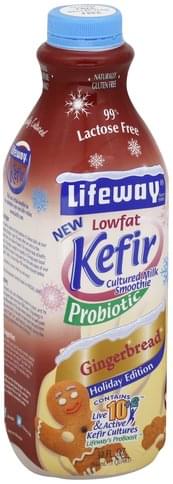 Lifeway Lowfat, Gingerbread Kefir Cultured Milk Smoothie - 32 oz