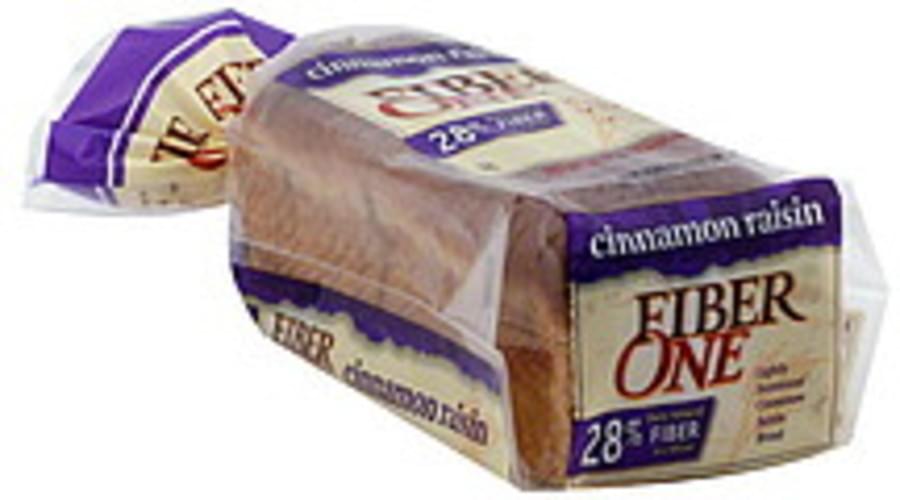 Fiber One Cinnamon Raisin Bread 19 oz, Nutrition Information Innit