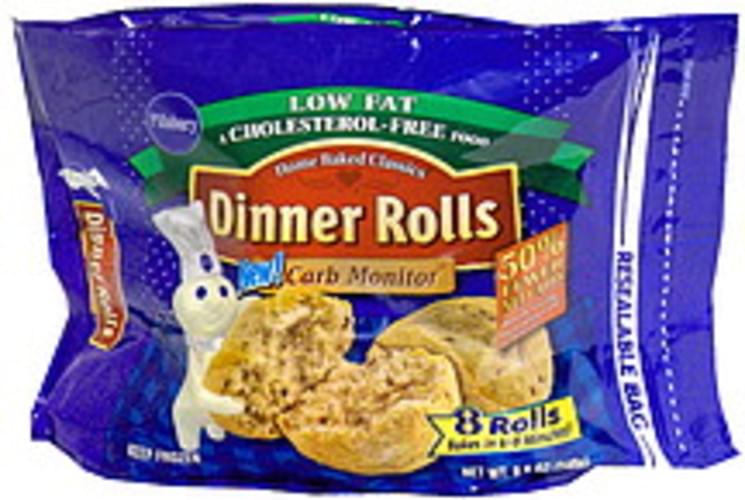 Pillsbury Carb Monitor Dinner Rolls 8.5 oz, Nutrition Information Innit