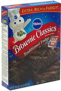 Pillsbury Traditional Fudge Brownie Mix - 19.5 oz, Nutrition