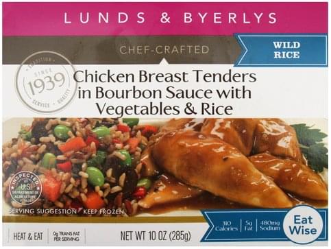 Lunds & Byerlys in Bourbon Sauce with Vegetables & Rice Chicken Breast Tenders - 10 oz