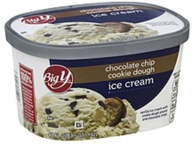 Big Y Chocolate Chip Cookie Dough Ice Cream 48 oz, Nutrition