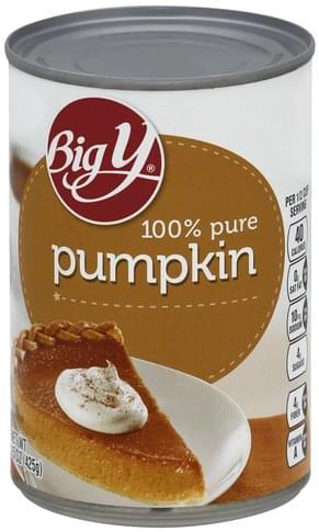 Big Y 100% Pure Pumpkin - 15 oz
