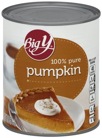 Big Y 100% Pure Pumpkin - 29 oz