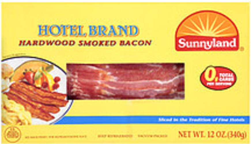 Sunnyland Hardwood Smoked Bacon 12 oz, Nutrition Information Innit