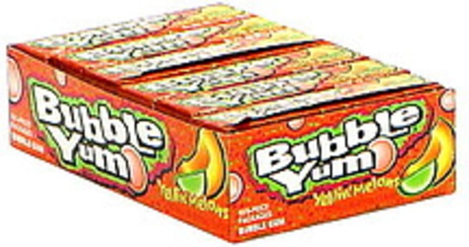 Bubble Yum Yellin Melons, Naturally and Artificially Flavored Bubble Gum 18 ea, Nutrition