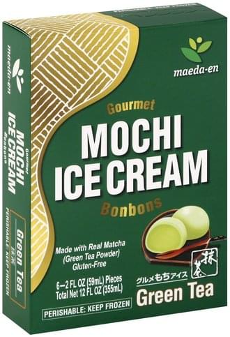 Maeda En Mochi, Green Tea Ice Cream - 6 ea, Nutrition ...
