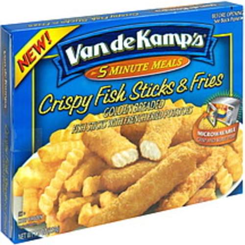 Van de Kamps Crispy Fish Sticks & Fries 7.5 oz, Nutrition Information