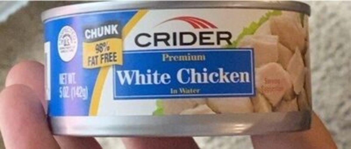 Crider Deluxe Chunk White Chicken 56 g, Nutrition Information Innit